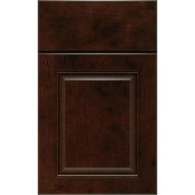 Square Chocolate Dark Finish Square Cabinets