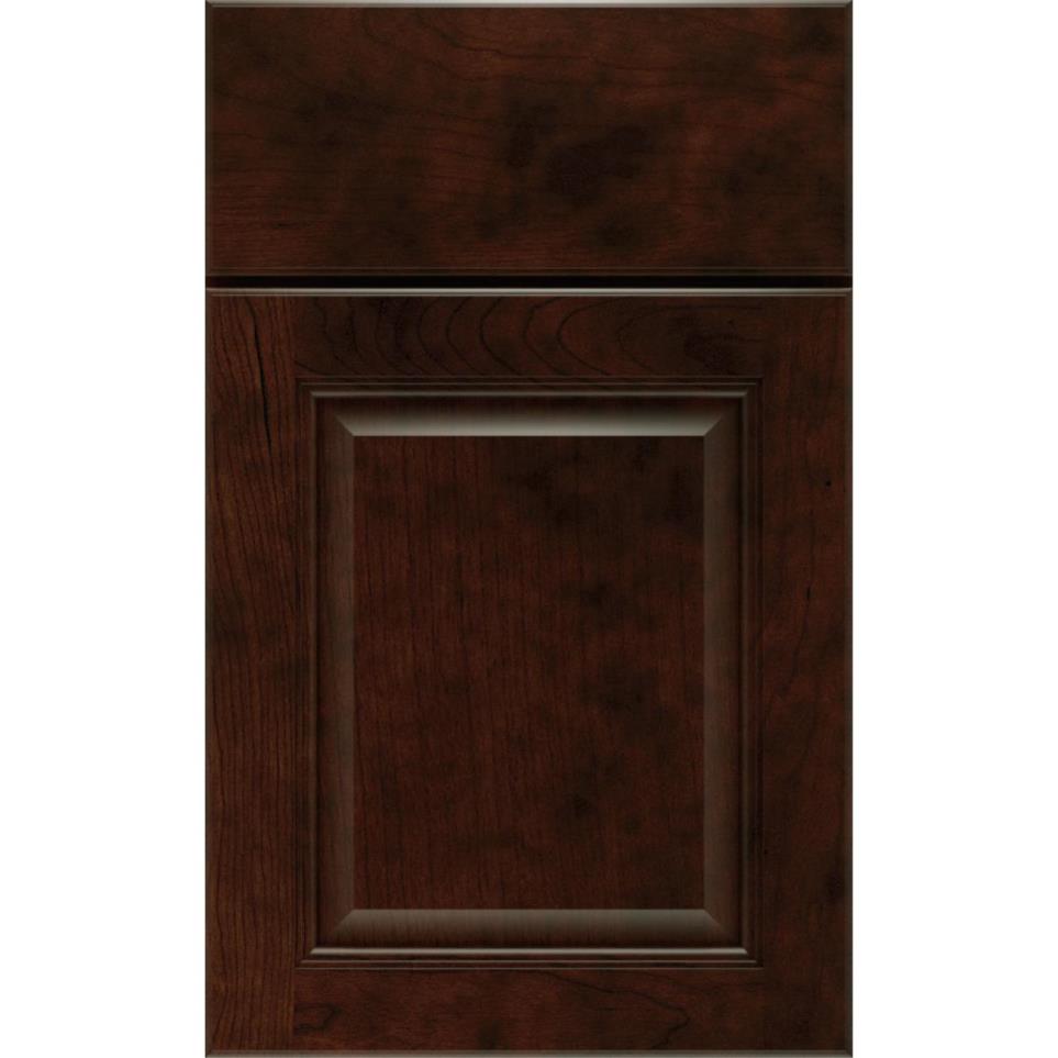 Square Chocolate Dark Finish Square Cabinets