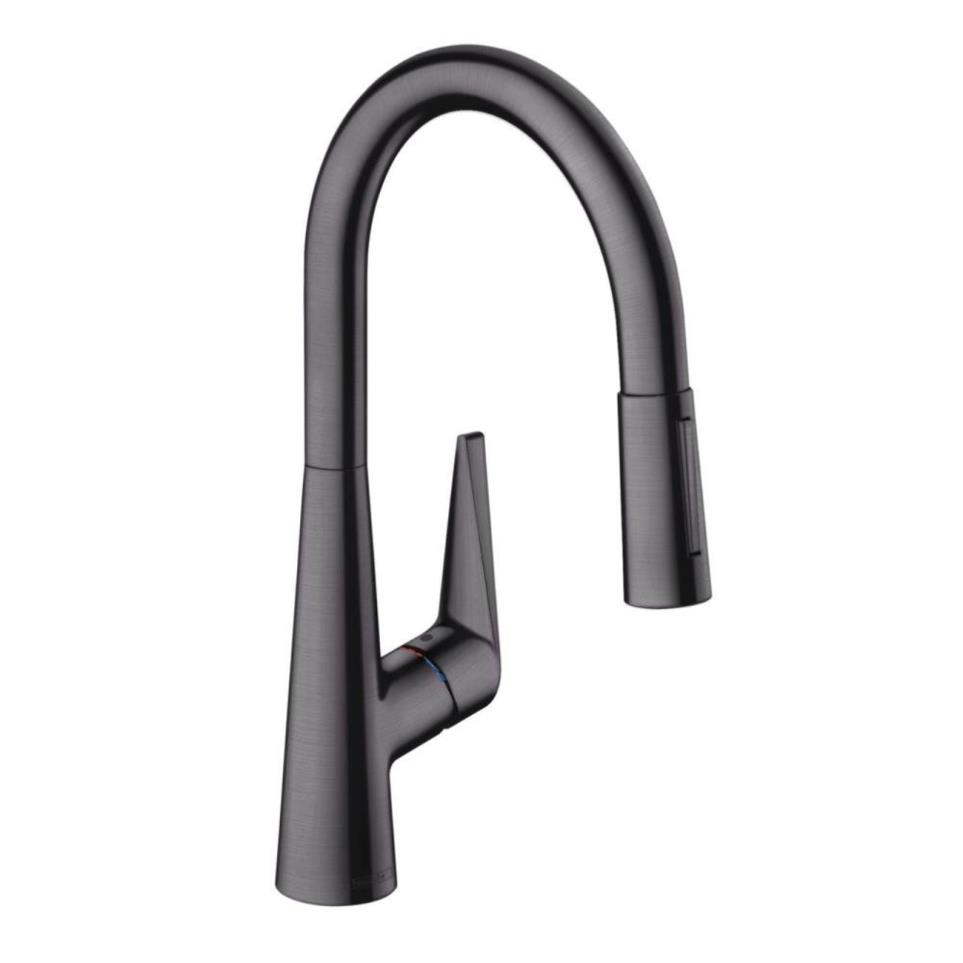 Kitchen Brushed Black Chrome Black Faucets