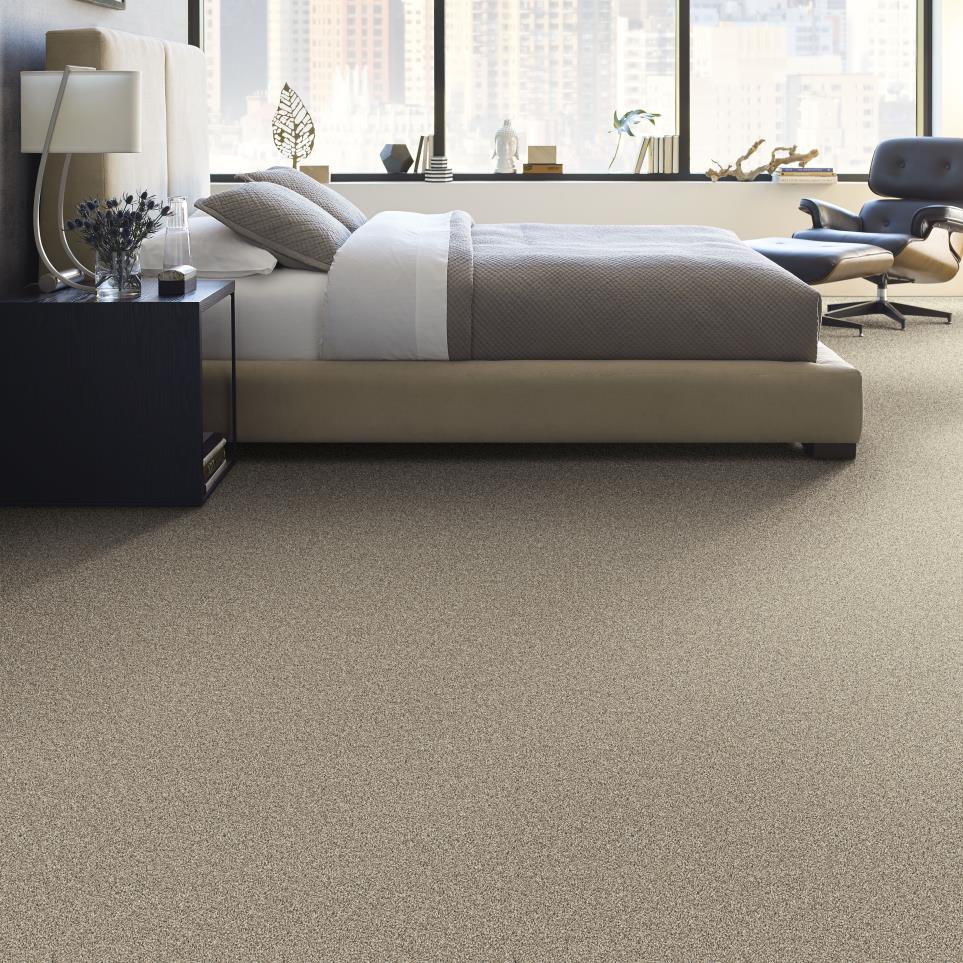 Textured Saxony Llama Beige/Tan Carpet