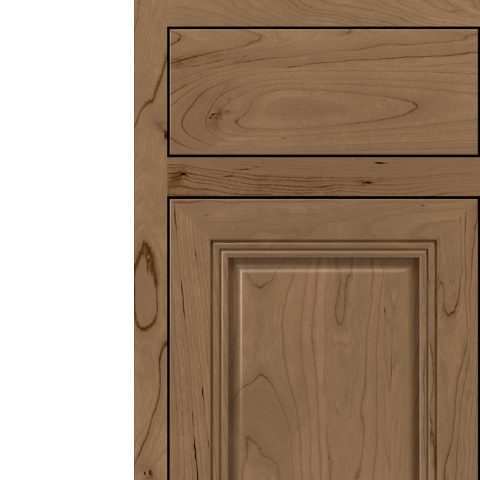 Inset Buckskin Medium Finish Inset Cabinets