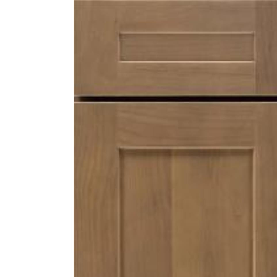 Square Buckskin Medium Finish Square Cabinets