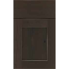 Square Thatch Dark Finish Square Cabinets