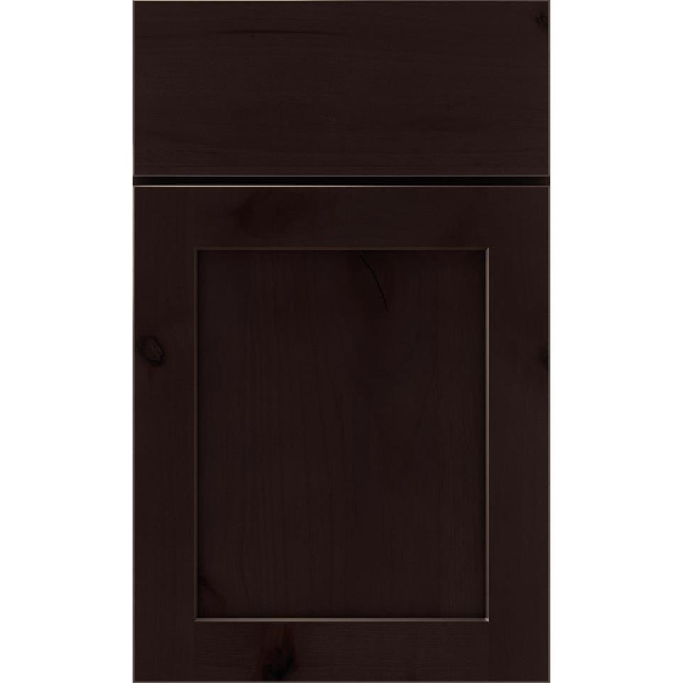 Square Thatch Dark Finish Square Cabinets