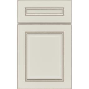 5 Piece Icy Avalanche With Toasted Almond Detail Glaze - Paint 5 Piece Cabinets