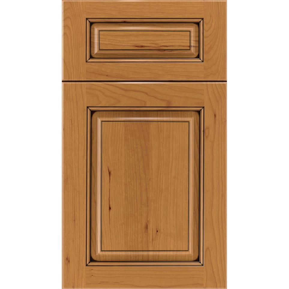 Square Ginger Black Glaze Glaze - Stain Square Cabinets