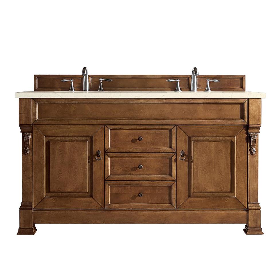 Base with Sink Top Country Oak Medium Finish Vanities