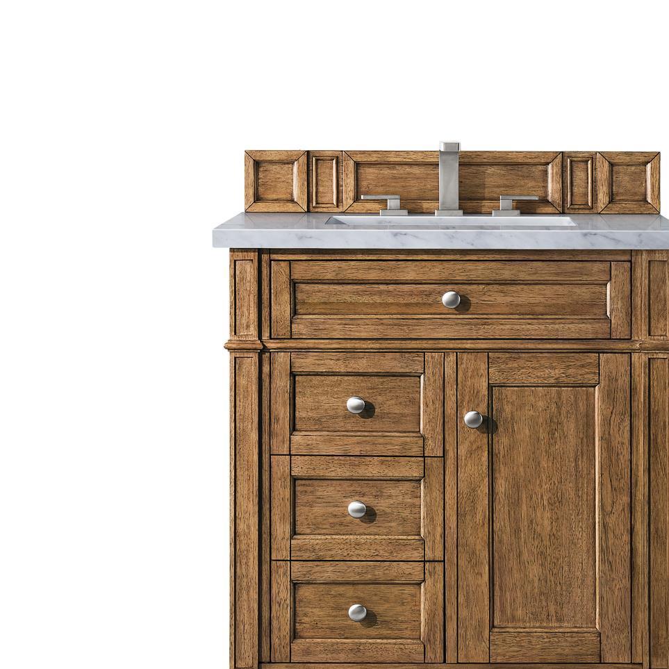 Base with Sink Top Saddle Brown Medium Finish Vanities