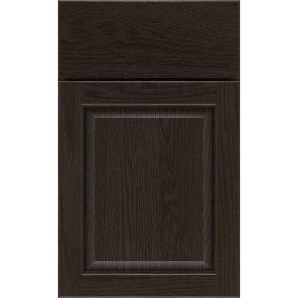 Square Thatch Dark Finish Square Cabinets