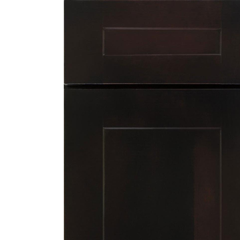 Square Chocolate Dark Finish Square Cabinets