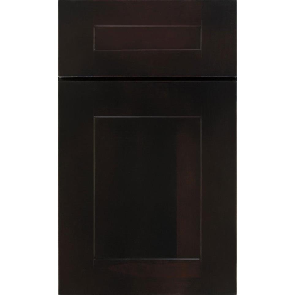 Square Chocolate Dark Finish Square Cabinets