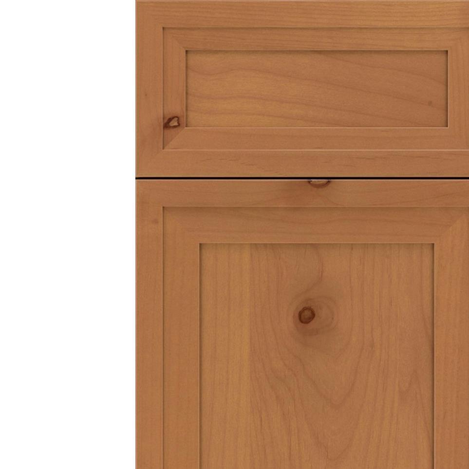 Square Ginger Light Finish Square Cabinets