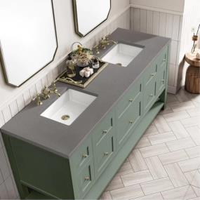 Base with Sink Top Smokey Celadon Green Vanities