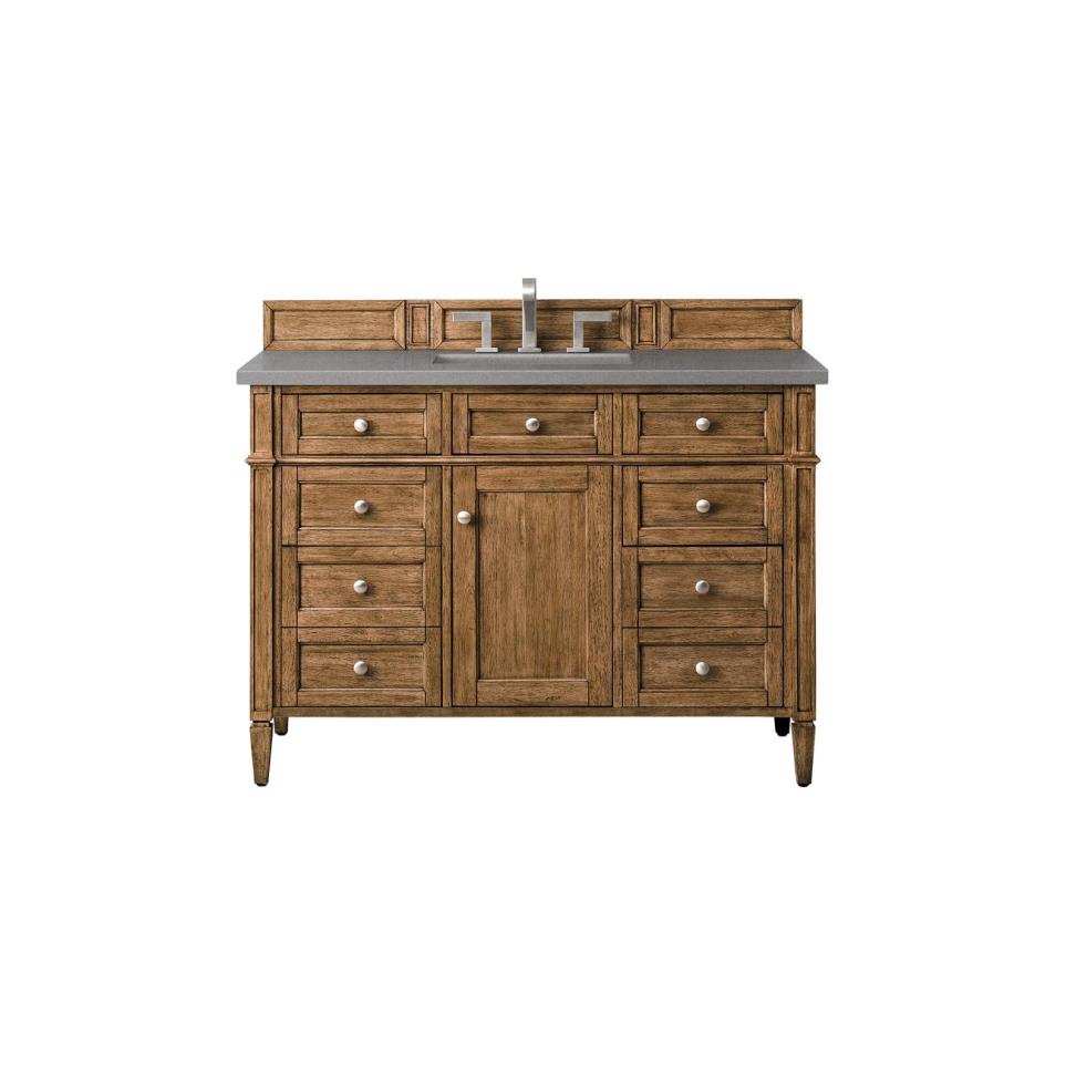 Base with Sink Top Saddle Brown Medium Finish Vanities