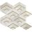 Alluring White/Brass Honed