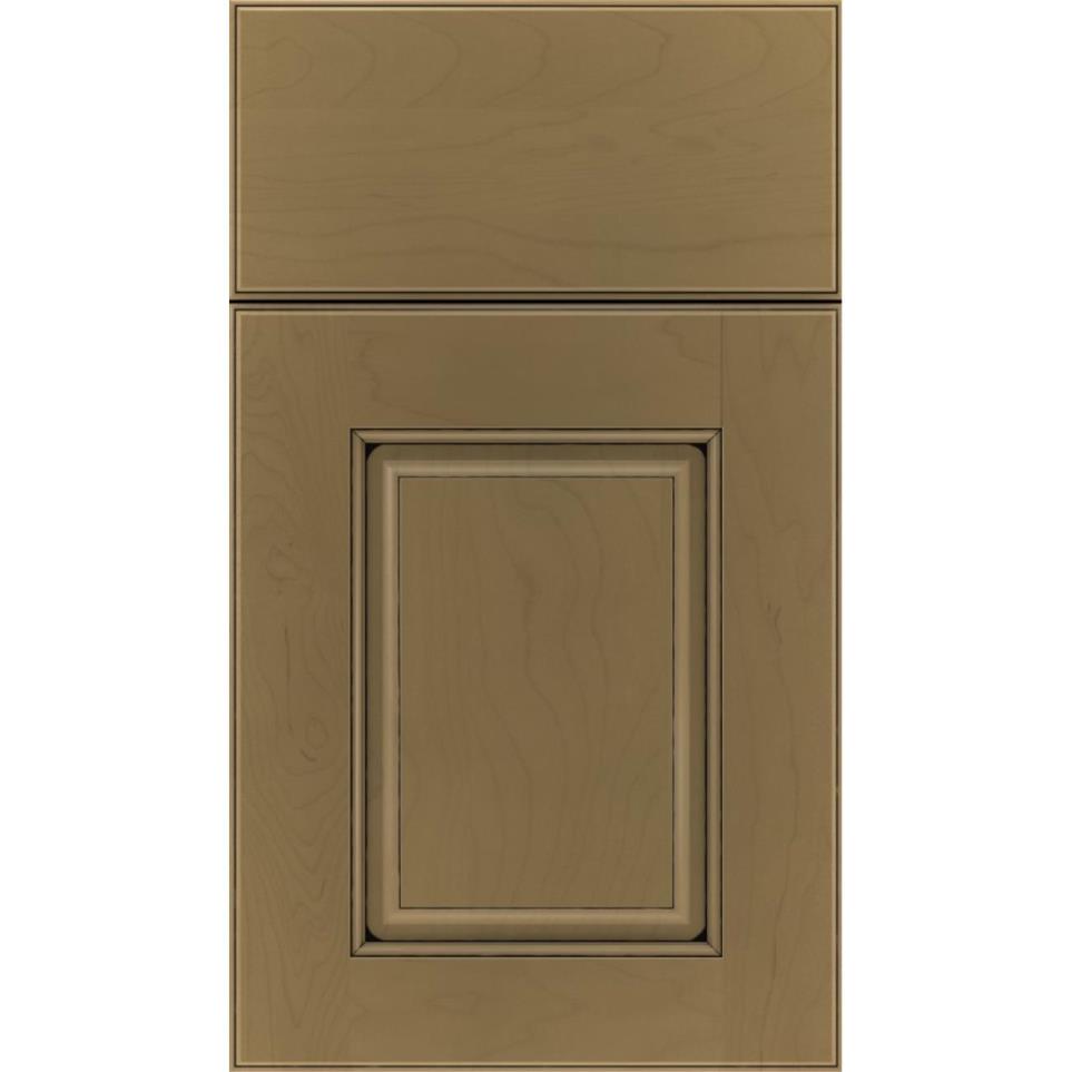 Square Frappe Black Glaze Glaze - Stain Square Cabinets