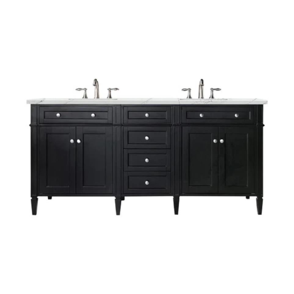 Base with Sink Top Black Onyx Grey / Black Vanities