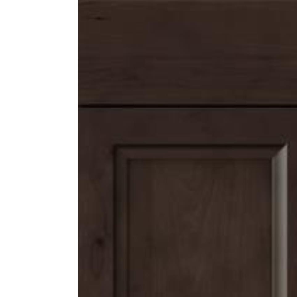 Square Thatch Dark Finish Square Cabinets