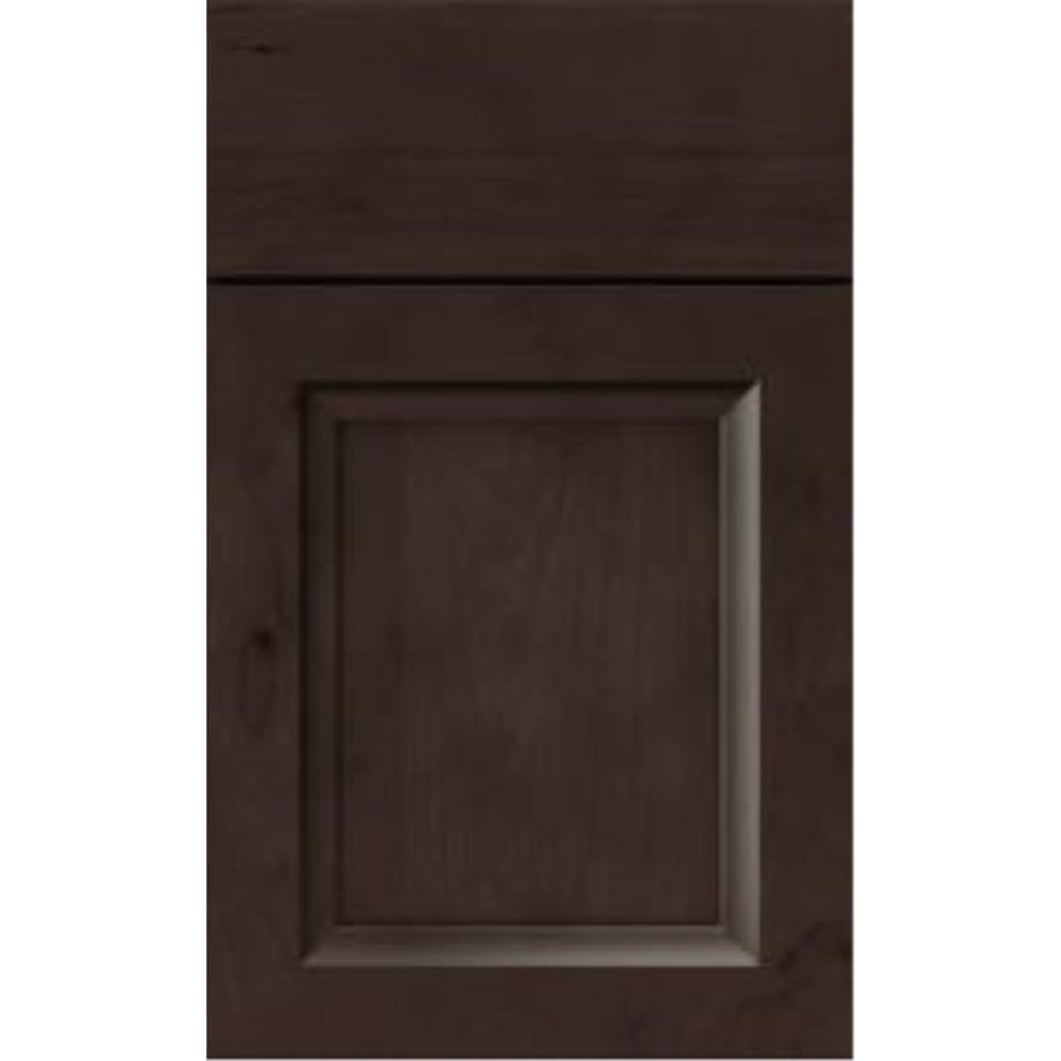 Square Thatch Dark Finish Square Cabinets