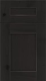 Square Charcoal Dark Finish Cabinets
