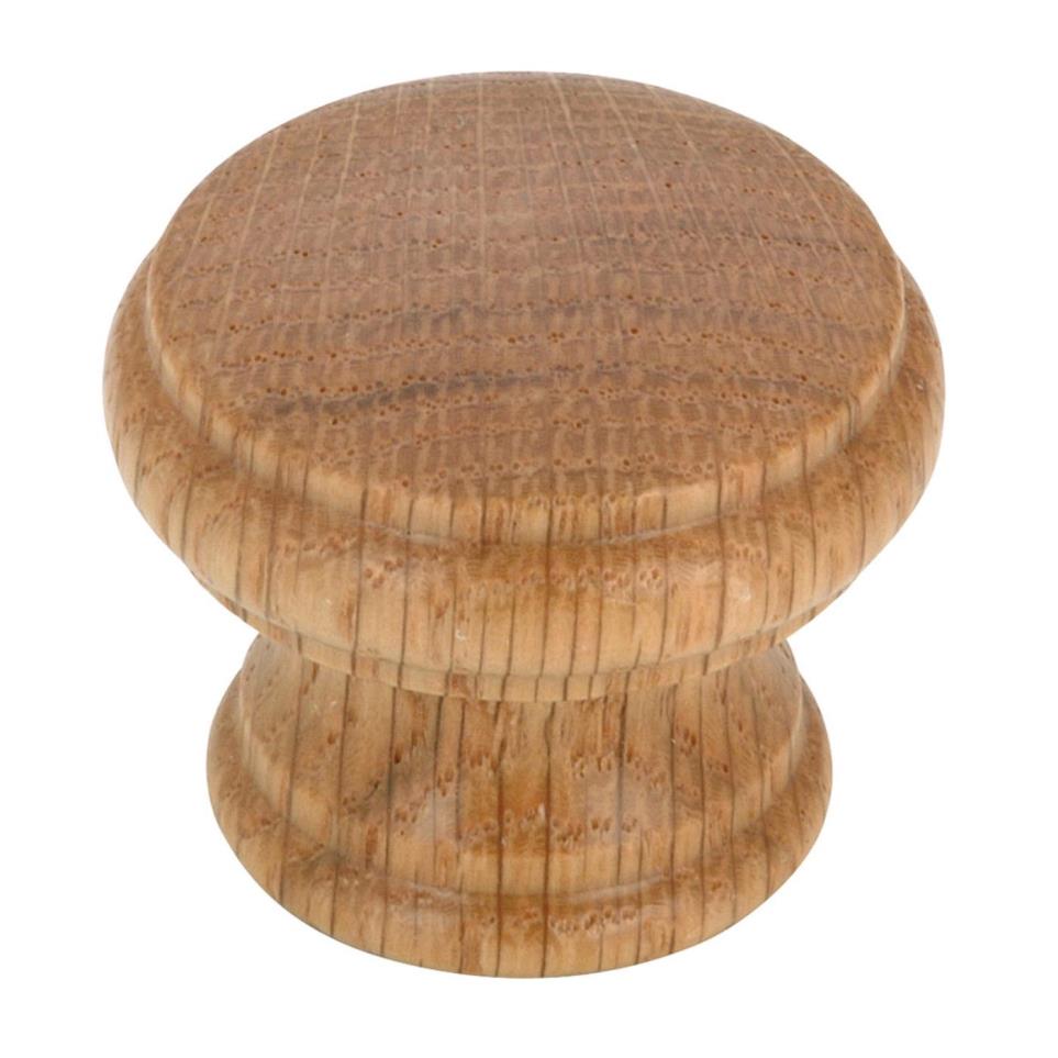 Knob Natural Oak Light Finish Knobs