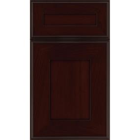 Square Cappuccino Black Glaze Glaze - Stain Square Cabinets