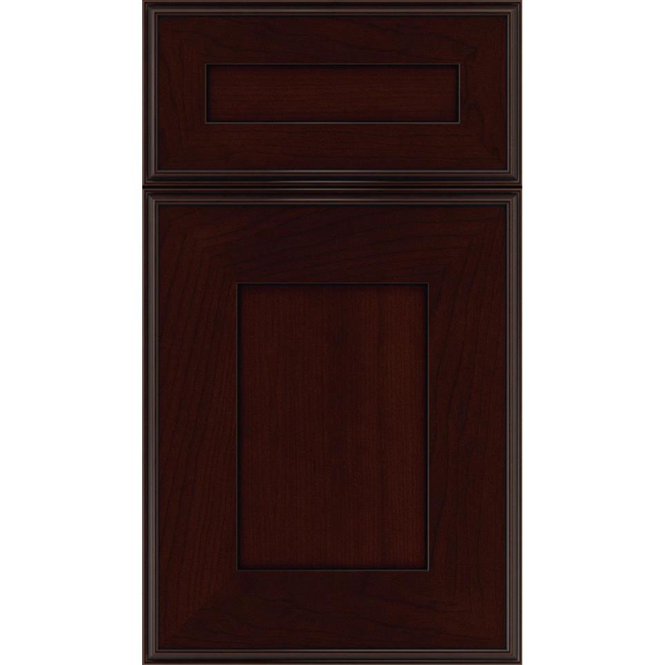 Square Cappuccino Black Glaze Glaze - Stain Square Cabinets