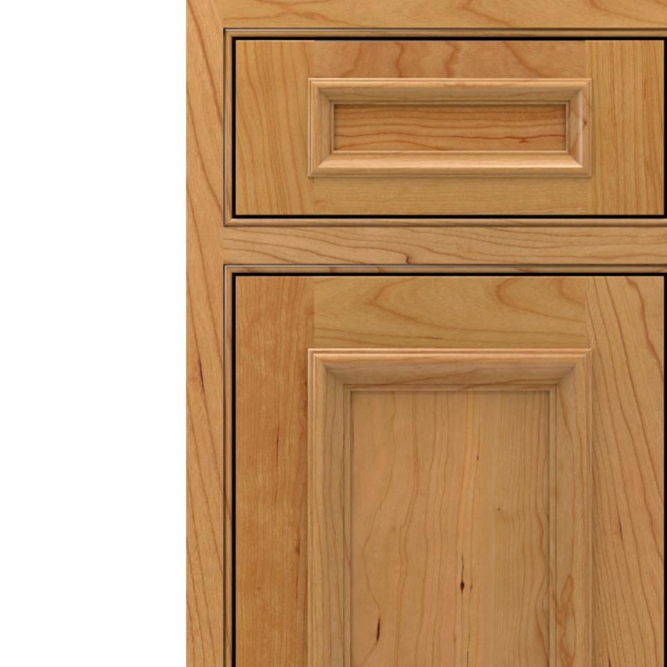 Square Natural Light Finish Square Cabinets