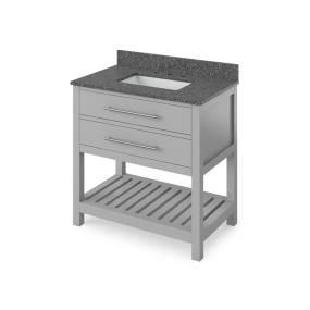 Base with Sink Top Grey Grey / Black Vanities
