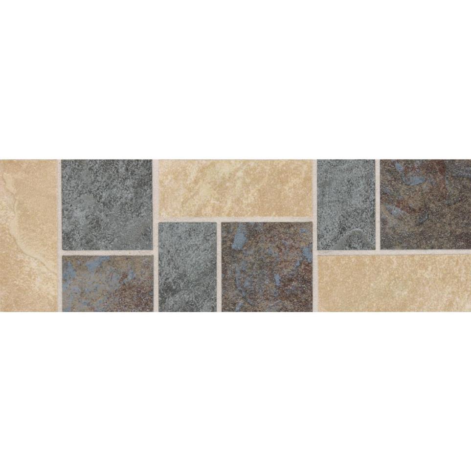 Decoratives and Medallions Gold/Blue/Grey Matte Beige/Tan Tile