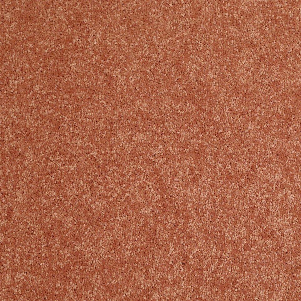 Textured Saxony Tangerine Orange Carpet