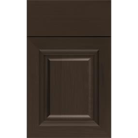 Square Thatch Dark Finish Square Cabinets