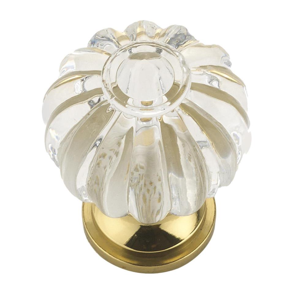 Knob Satin Brass / Clear Brass / Gold Knobs