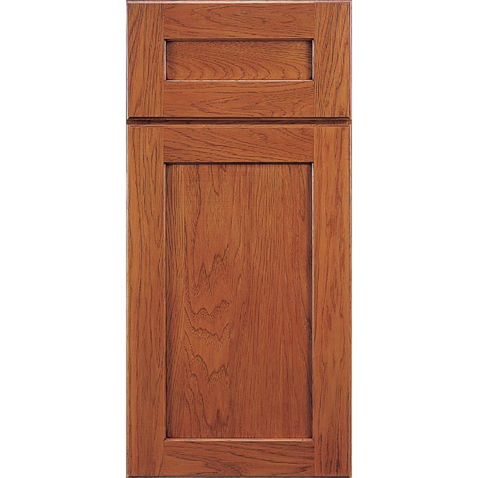 Square Nutmeg Medium Finish Square Cabinets