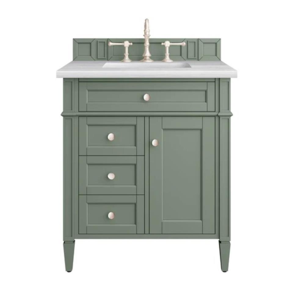 Base with Sink Top Smokey Celadon Green Vanities