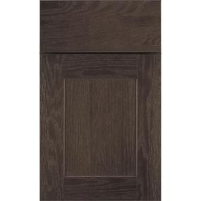 Square Thatch Dark Finish Square Cabinets