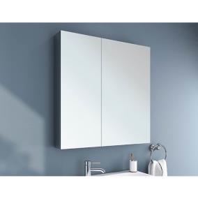 Medicine Cabinet Chrome Metal Tones Mirrors and Medicine Cabinets