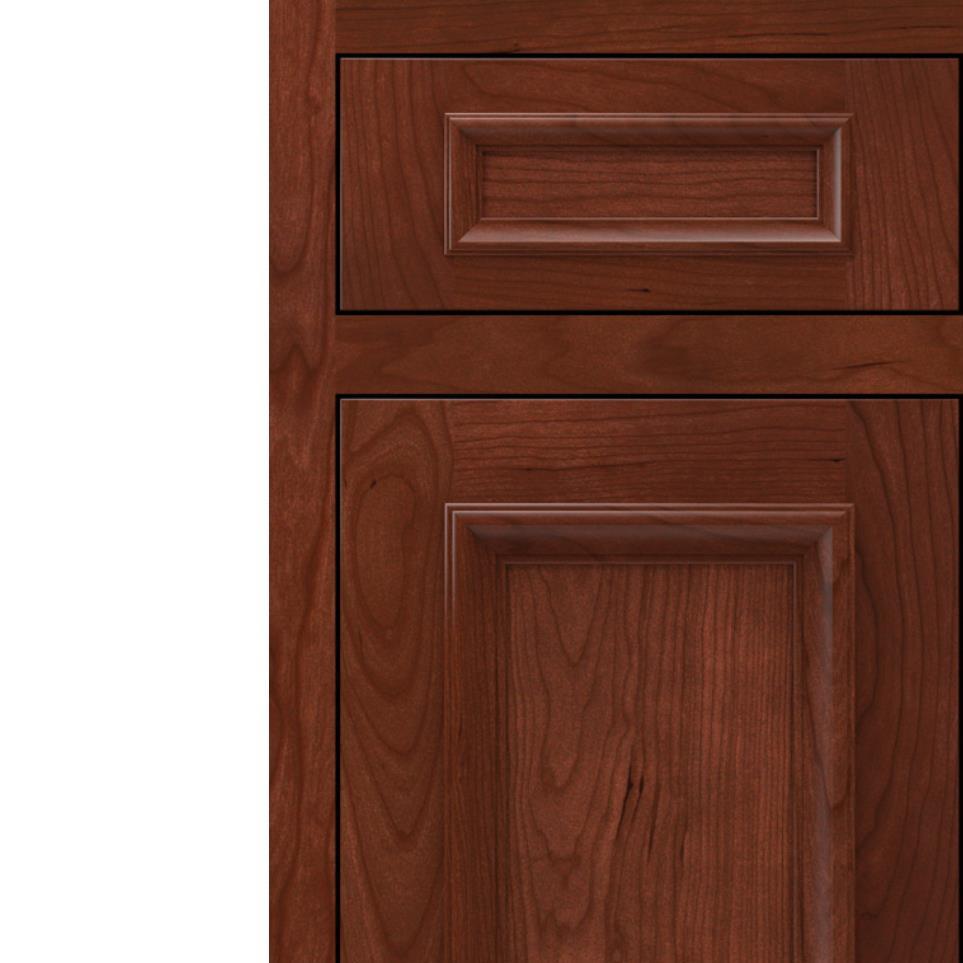 Inset Marsala Dark Finish Inset Cabinets