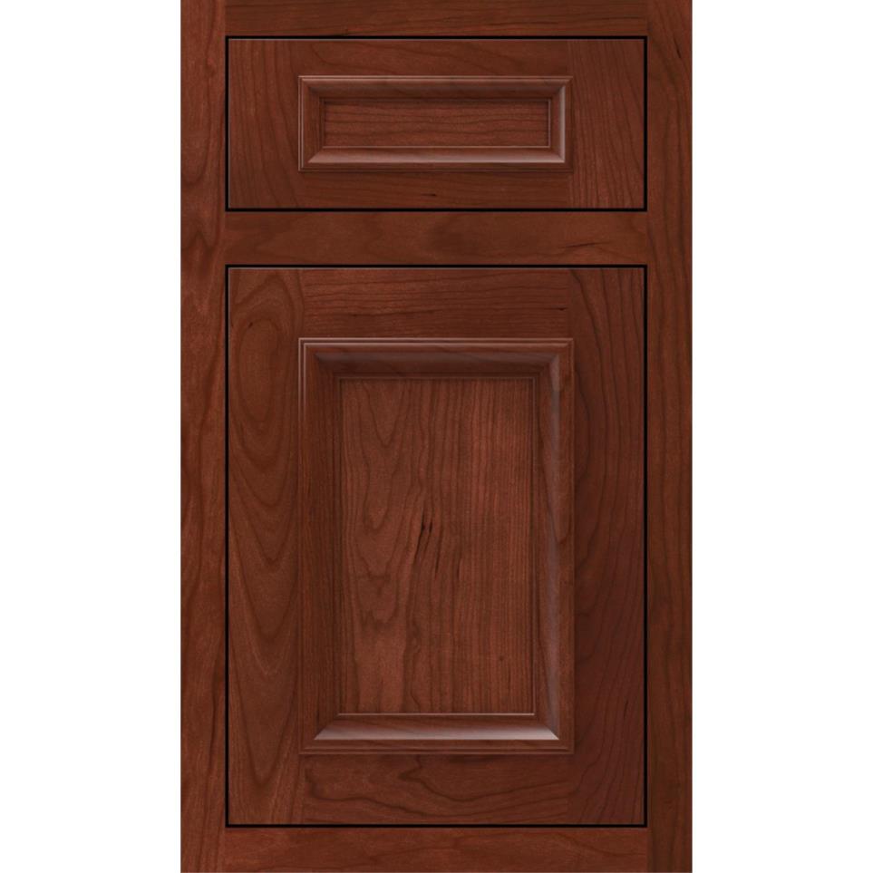 Inset Marsala Dark Finish Inset Cabinets