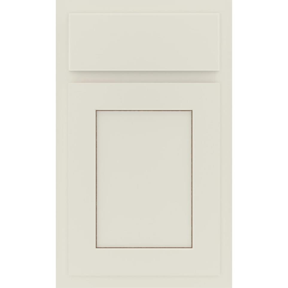 Square Icy Avalanche Toasted Almond Glaze - Paint Square Cabinets