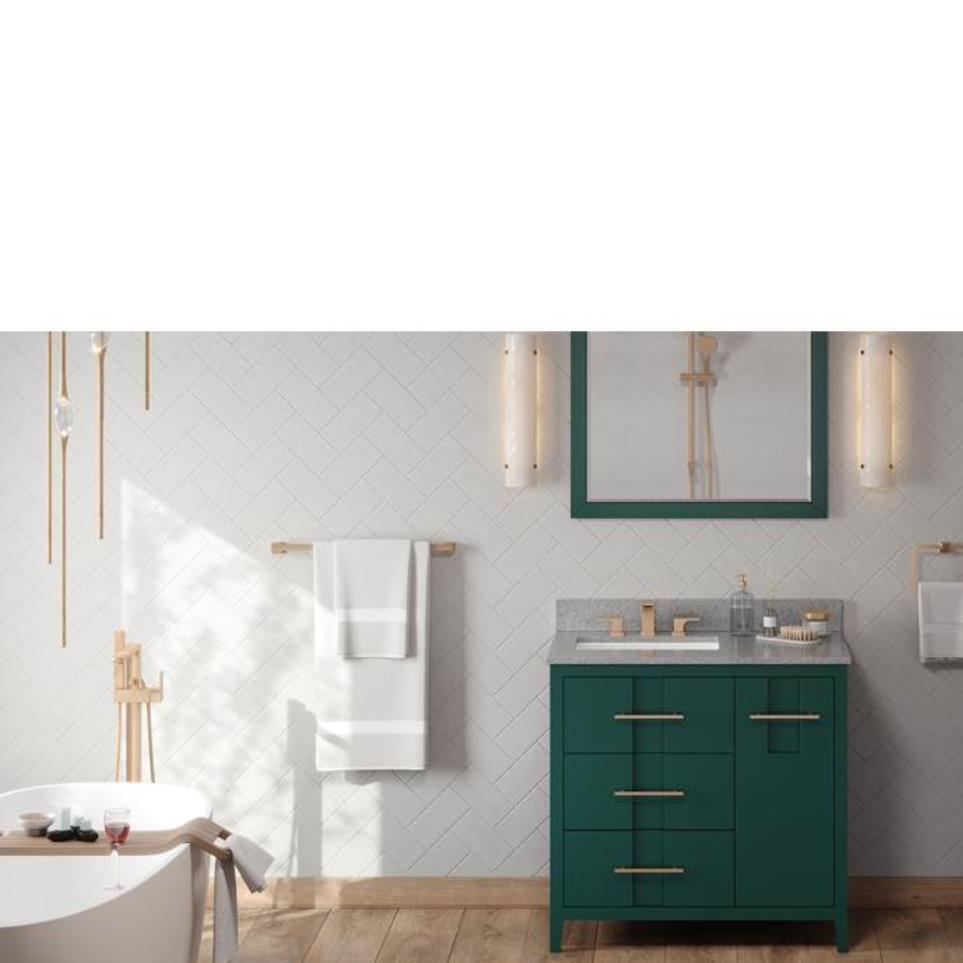 Base with Sink Top Green Green Vanities