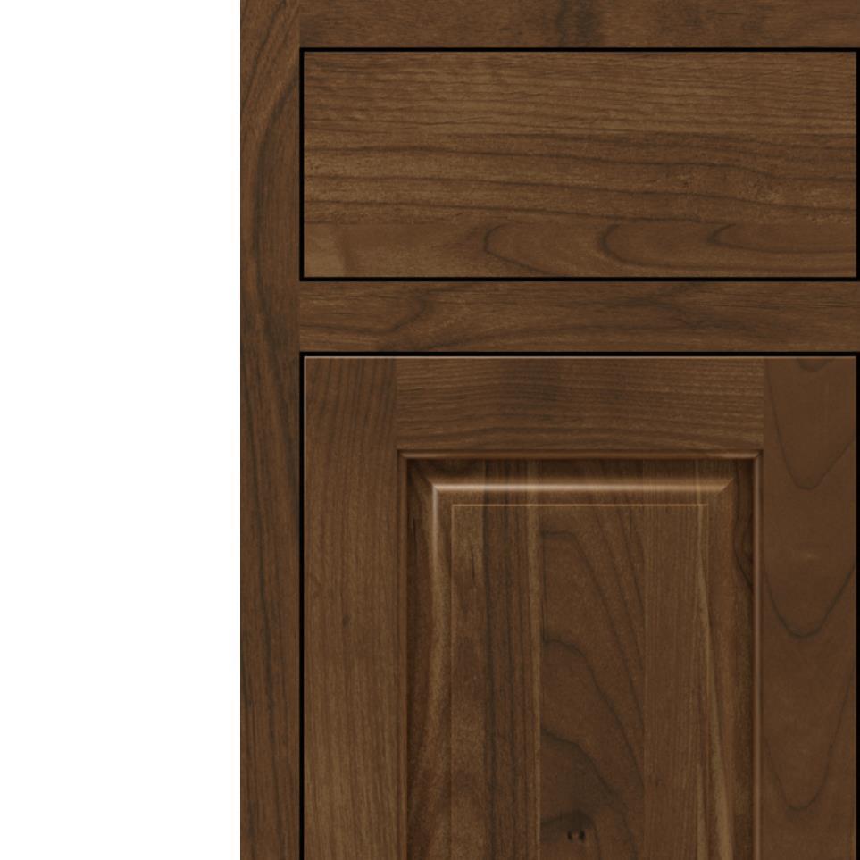 Square Mink Dark Finish Square Cabinets