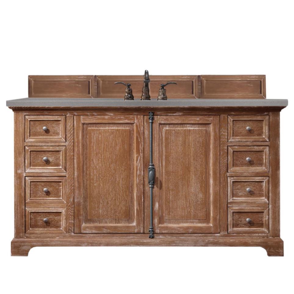 Base with Sink Top Driftwood Medium Finish Vanities