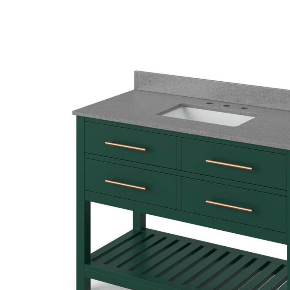 Base with Sink Top Green Green Vanities