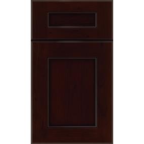 5 Piece Cappuccino Black Glaze Glaze - Stain 5 Piece Cabinets