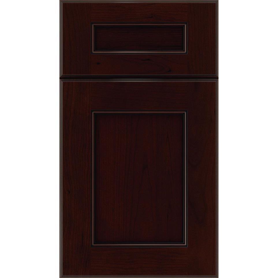 5 Piece Cappuccino Black Glaze Glaze - Stain 5 Piece Cabinets