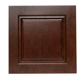 Square Garnet Dark Finish Cabinets