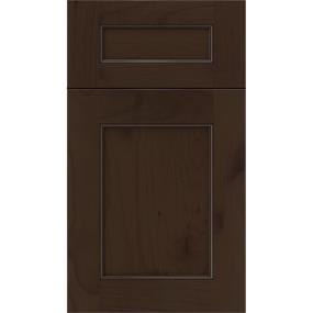 5 Piece Cappuccino Black Glaze Glaze - Stain 5 Piece Cabinets