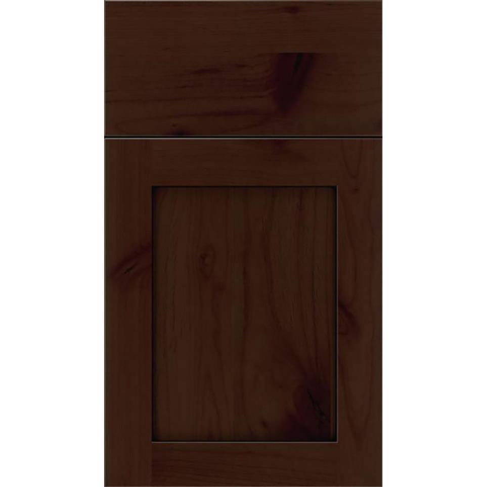 Square Cappuccino Black Glaze Glaze - Stain Square Cabinets