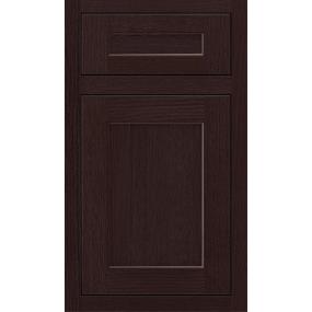 Square Teaberry Dark Finish Square Cabinets